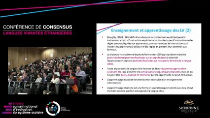 G.D VERONIQUE_- Qu'est-ce qui peut rester implicite dans l'apprentissage d'une langue ?
