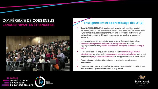 G.D VERONIQUE_- Qu'est-ce qui peut rester implicite dans l'apprentissage d'une langue ?