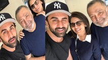 Neetu Kapoor shares selfie with Rishi Kapoor & Ranbir Kapoor; Check Out | FilmiBeat