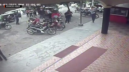 CCTV outside captures explosion in Isulan, Sultan Kudarat