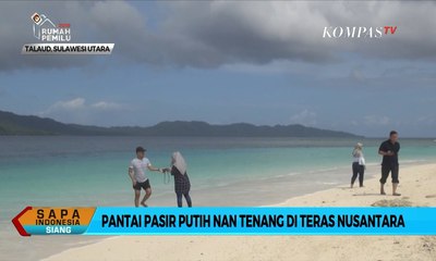 Pantai Pasir Putih Nan Tenang di Teras Utara Nusantara