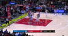 Collins finishes ferocious two-handed dunk