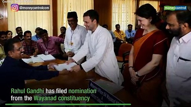 Rahul Gandhi files nomination from Wayanad