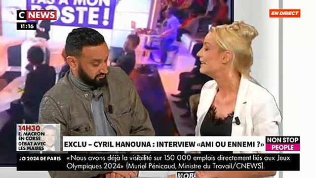 Elodie Gossuin débarque par surprise sur le plateau de Morandini Live face à Cyril Hanouna - VIDEO