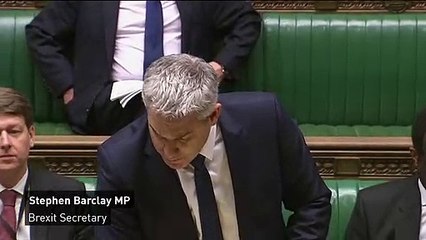 Barclay: Commons must support a deal to avoid Euro elections