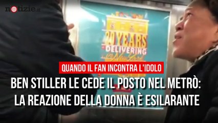 Ben Stiller le cede il posto nel metrò: la reazione della donna è esilarante | Notizie.it