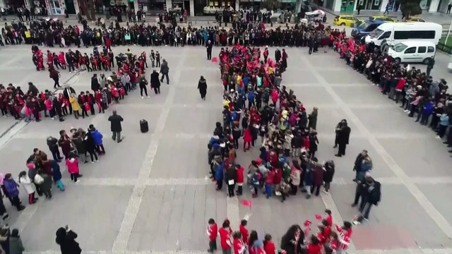 1919 öğrenciden 'Oku İlkadım' koreografisi - SAMSUN