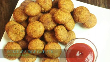 POTATO & RICE CUTLET / Iftar Recipes In Urdu *COOK WITH FAIZA*