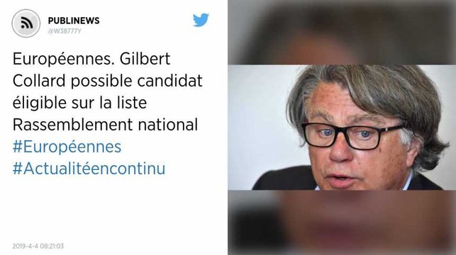Européennes. Gilbert Collard possible candidat éligible sur la liste Rassemblement national