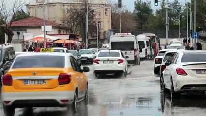 Dolu yağışı sürücülere zor anlar yaşattı - DİYARBAKIR