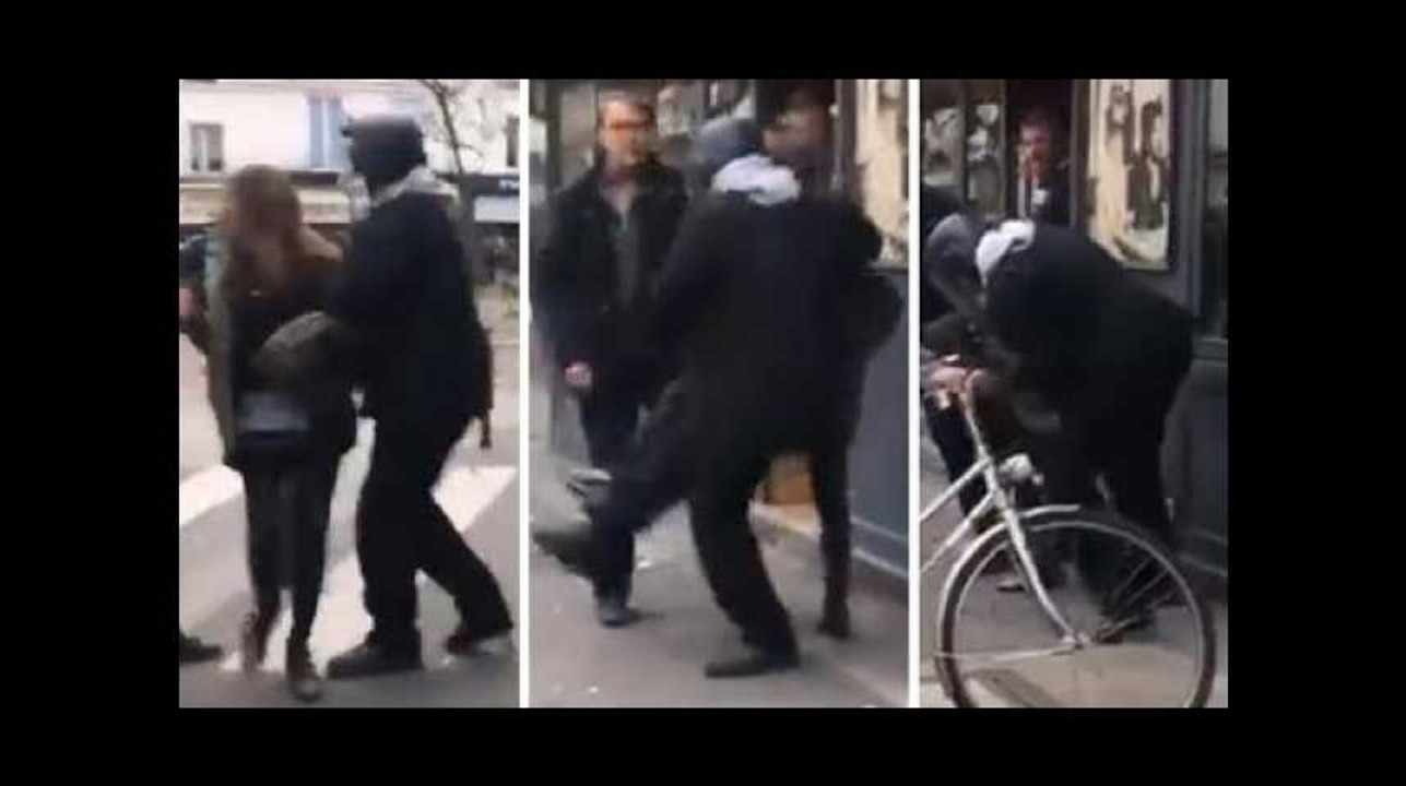 Affaire Benalla: de nouvelles images montrent le collaborateur de Macron agresser une manifestante