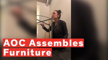 Alexandria Ocasio-Cortez Assembles Furniture While Talking Policy On Instagram Live