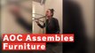 Alexandria Ocasio-Cortez Assembles Furniture While Talking Policy On Instagram Live