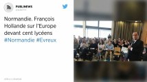 Normandie. François Hollande sur l’Europe devant cent lycéens