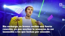 Justin Bieber bajo fuego tras broma sobre paternidad por el Día de los Inocentes