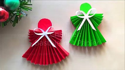 Weihnachten Basteln: Weihnachtsengel basteln mit Papier - Weihnachtsdeko selber machen - DIY Origami