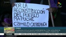 Chile: policía impide movilización en apoyo al pueblo mapuche