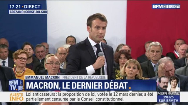 Emmanuel Macron en Corse: Je ne réponds pas en tant que président de la République à une