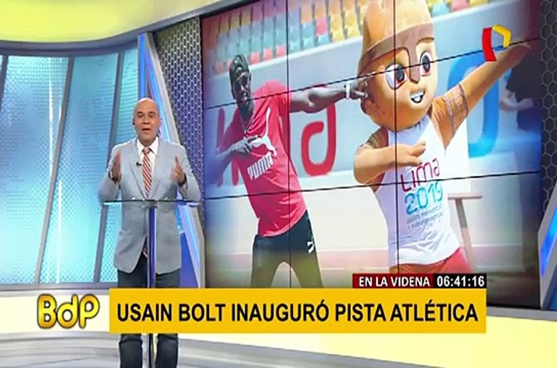 Usain Bolt: el ‘rayo’ dejó su huella en nueva pista atlética de la Videna