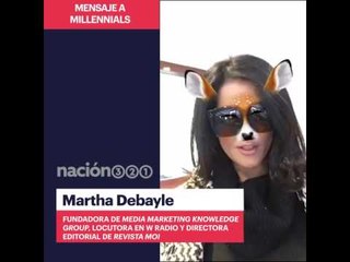 Martha Debayle en Snapchat #VotoMillennial en Nación321