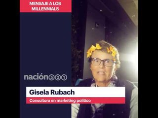 "Échenle ganas", dice Gisela Rubach a los millennials