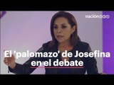 ¡Tómala! Este es el palomazo de Josefina Vázquez Mota en el debate