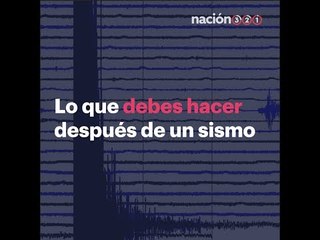 OJO: Esto es lo que debes hacer después de un #sismo