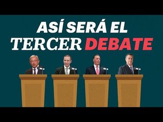 ¿Cómo será el tercer debate presidencial?