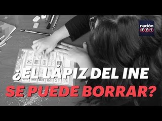 ¿El lápiz del INE se puede borrar?