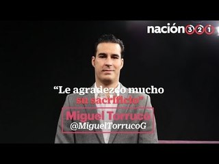 Le agradezco mucho su sacrificio y me comprometo con usted: Miguel Torruco a AMLO