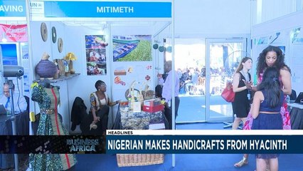 Nigerian makes handicrafts from hyacinth [Business Africa]