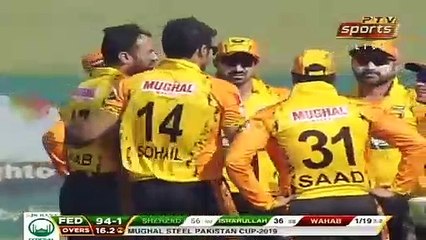 5/52 - Wahab Riaz with pacy short-pitched bowling in Pakistan Cup 2019