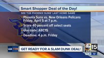 Get Suns tickets for 40 percent off