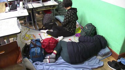 [고성·속초 산불] 대피소 현장 "많이 춥다" / YTN