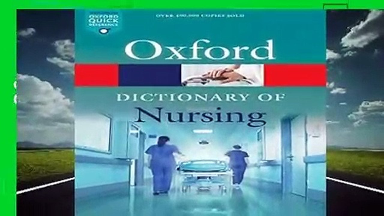 Full E-book  A Dictionary of Nursing (Oxford Quick Reference) Complete