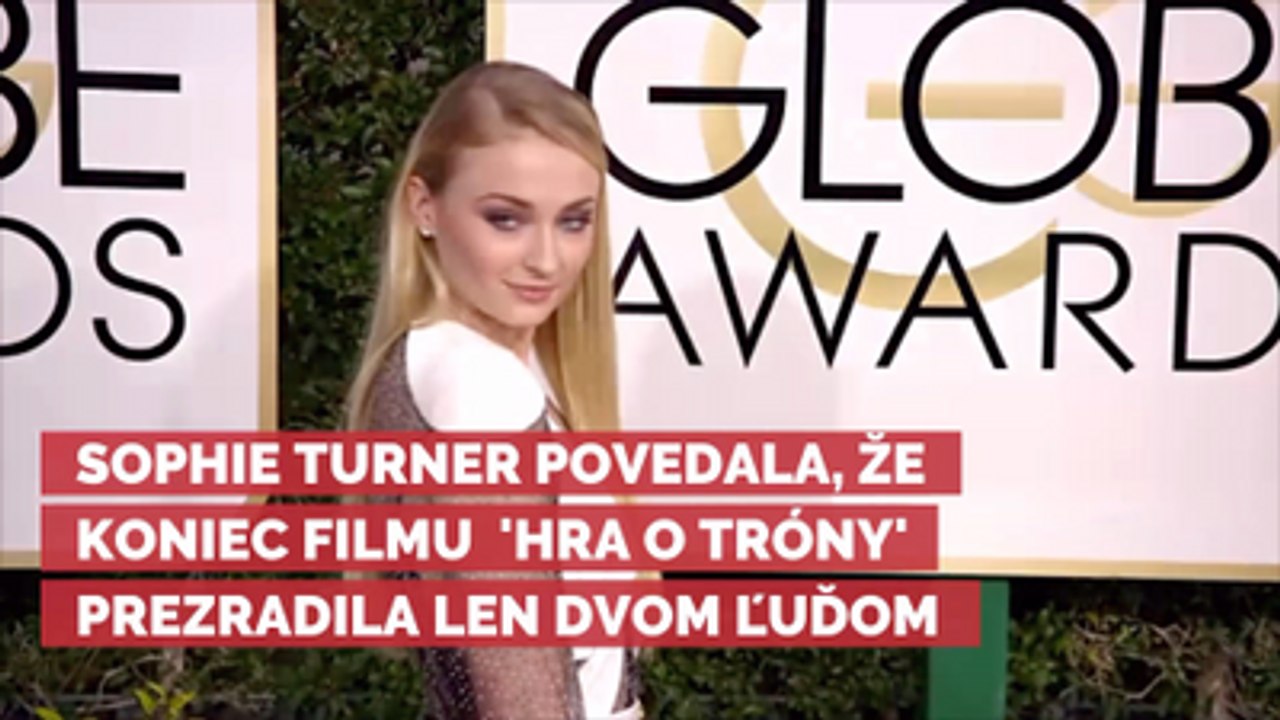 Sophie Turner povedala, že koniec filmu 'Hra o Tróny' prezradila len dvom ľuďom