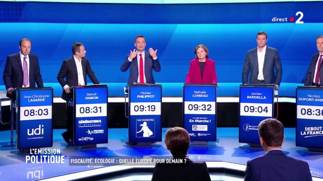 À Nathalie Loiseau qui propose un Airbus de la batterie , Florian Philippot répond : à chaque fois que vous faites un Airbus de je ne sais pas quoi, vous donnez une technologie à l'Allemagne