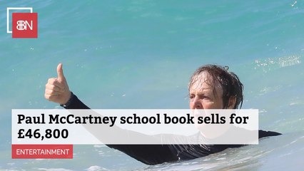 Paul McCartney School Book Sells For A Lot Of Money