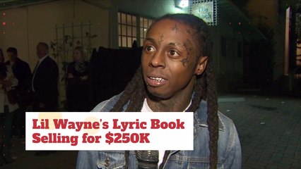 This Rappers Lyrics Book Is Selling For 250k