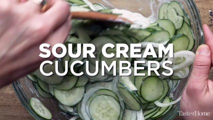 Sour Cream Cucumbers