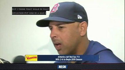 Alex Cora Laments Mental Errors In Red Sox's Loss Vs. Athletics