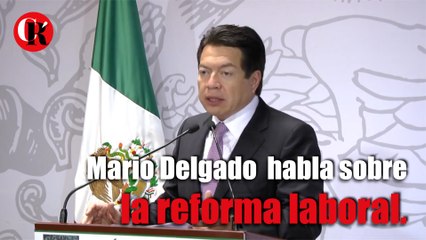 Mario Delgado habla sobre la reforma laboral.