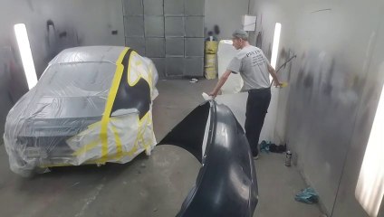 How your car is painted in shop, Porsche 911 carrera REARENDED_HIGH