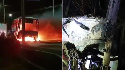 [제보영상] 강원도 대형 산불...아파트 인근까지 내려와 / YTN