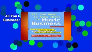 All You Need to Know about the Music Business: Ninth Edition  Review