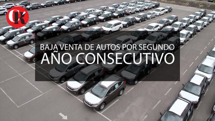 Baja venta de autos por segundo año consecutivo
