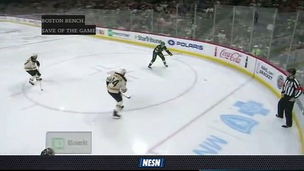 Jaroslav Halak Preserves Bruins' 1-0 Lead With Timely Stop on Wild's Marcus Foligno