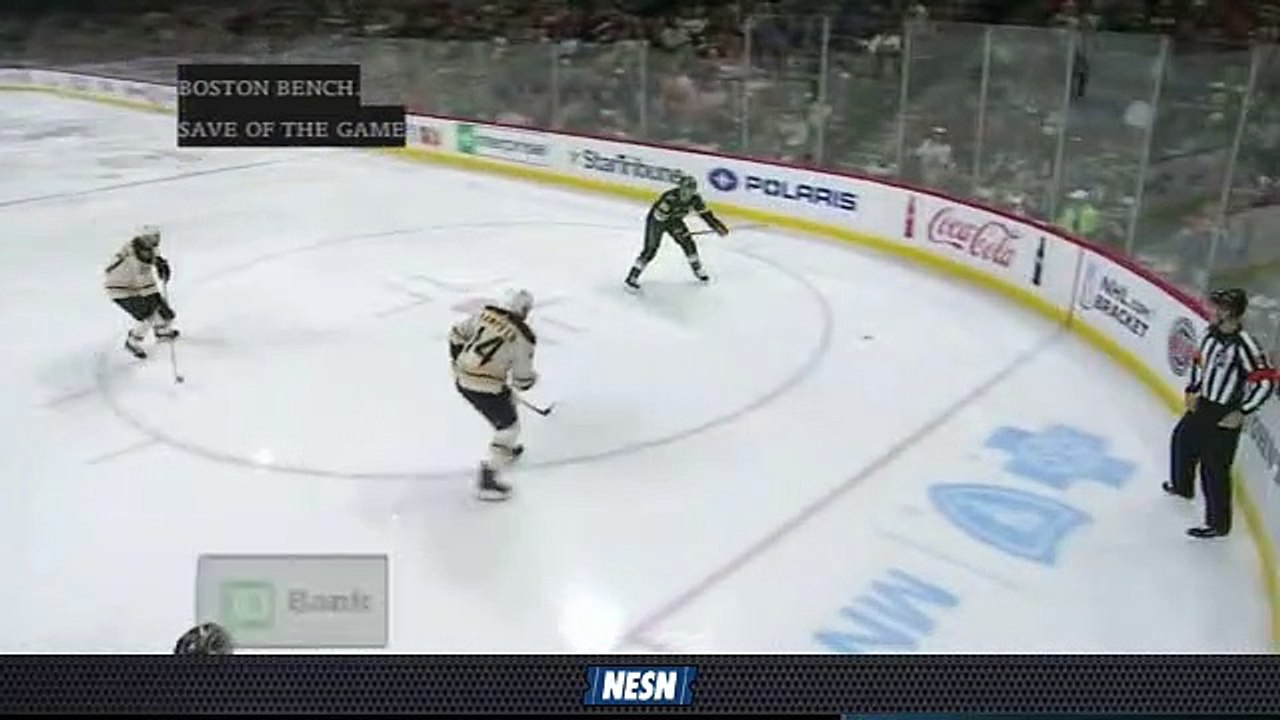 Jaroslav Halak Preserves Bruins' 1-0 Lead With Timely Stop on Wild's Marcus Foligno