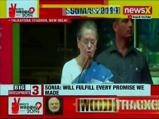 Download Video: Sonia Gandhi: Will Fulfill Every Promise Of Congress Manifesto For Lok Sabha Elections 2019