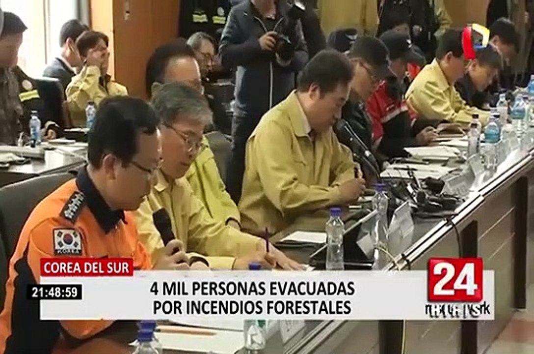 Corea del Sur: cuatro mil personas evacuadas por incendios forestales